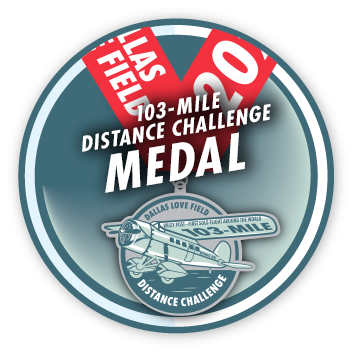 103 Mile Distance Challenge Medal